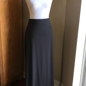 Elegant charcoal gray Maxi Skirt